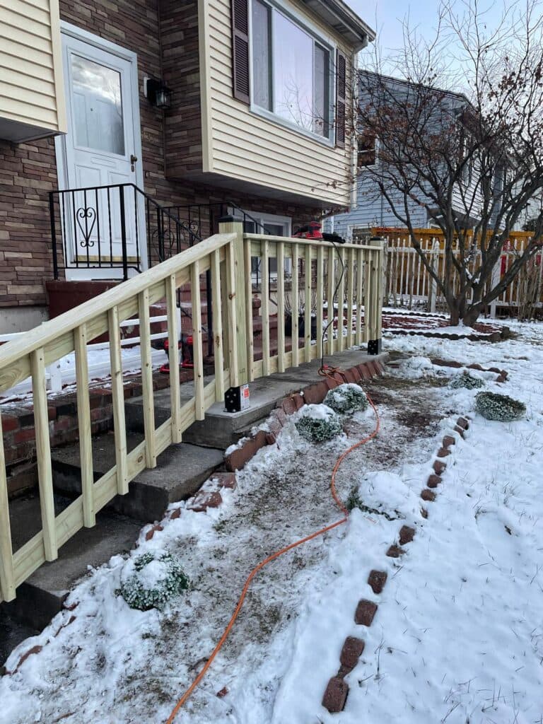 Porch Railing Installation